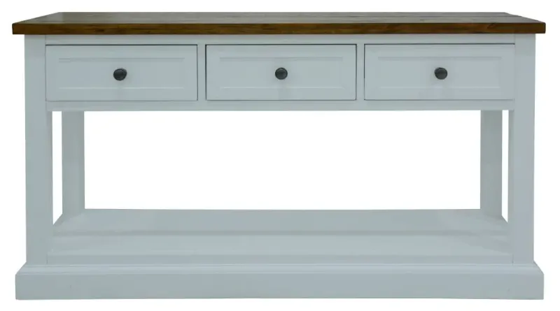 VI Montreal Solid Timber 3 Drawer Console Table
