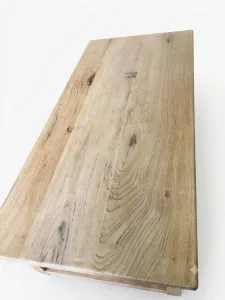 MF Recycled Elm Timber Rustic Louvre 2 Drawer 2 Door Cabinet thumbnail 5