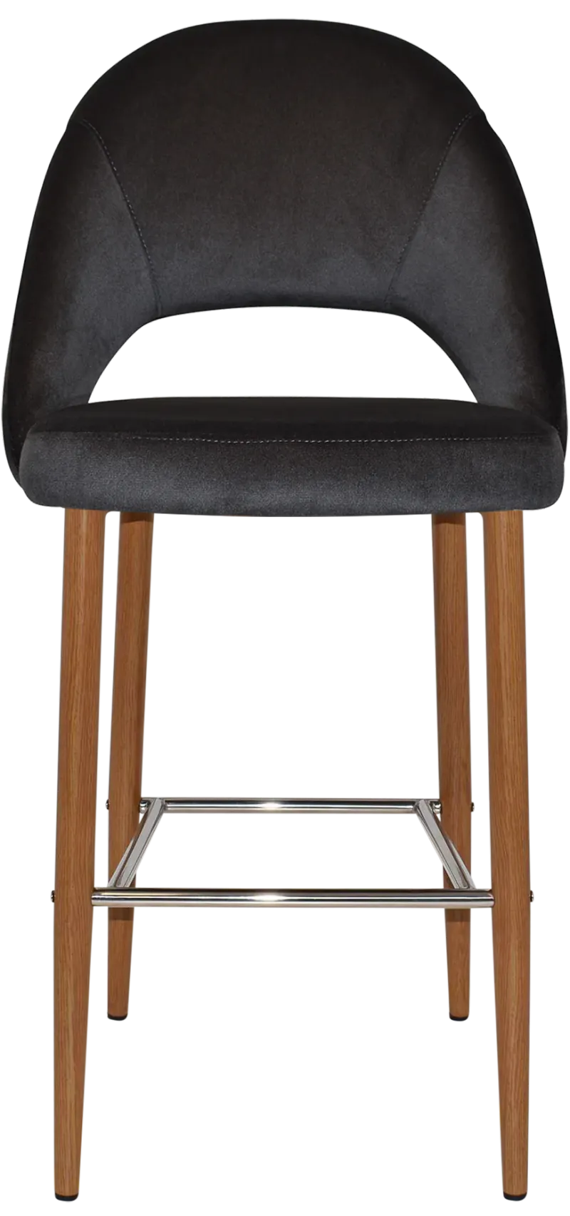 EZ STOOL CHEVRON 750 METAL LIGHTOAK