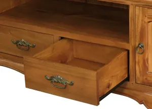 CT French Provincial Solid Timber 2 Door 2 Drawer Entertainment Unit thumbnail 4