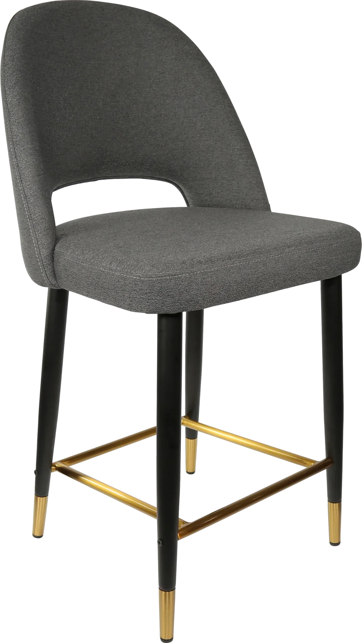 FL Semifreddo Fabric Upholstered Metal Leg Hospitality Counter Stool