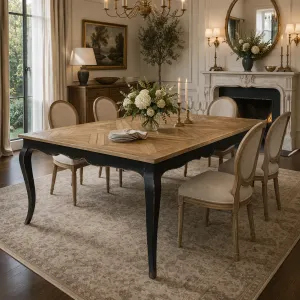 MF Regency Recycled Timber Diamond Pattern Top Dining Table thumbnail 4
