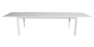 VI Icaria Aluminium Outdoor Extendable Dining Table - Charcoal and White thumbnail 7
