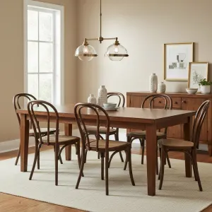 MF Bentwood Rattan Seat Stackable Dining Chair thumbnail 3