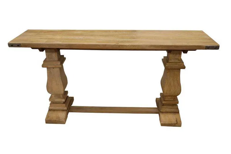VI Utah Solid Timber Baluster Leg Console Table