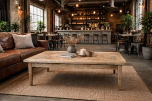 MF Casablanca Recycled Elm Timber Coffee Table thumbnail 4