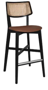 EZ Phoenix Solid Timber Framed Rattan Back Barstool thumbnail 18
