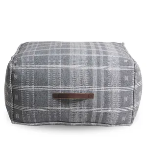 SH Houston Fabric Square Ottoman - Charcoal thumbnail 1