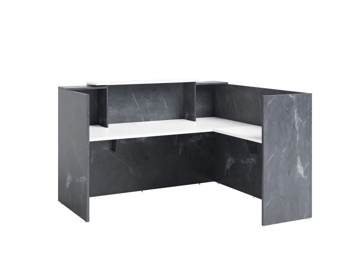 GP Sorrento Marble Charcoal Melamine Reception Counter thumbnail 5