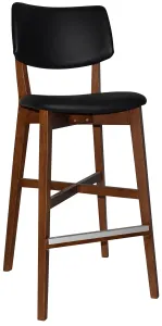 EZ Phoenix Solid Timber Framed PU Leather Seat and Back Barstool thumbnail 3