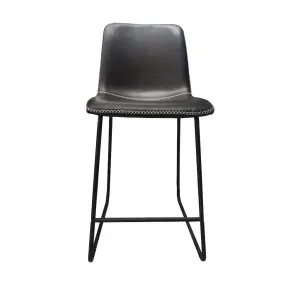 VI Silvester PU Leather Upholstered Metal Leg Bar Stool thumbnail 4