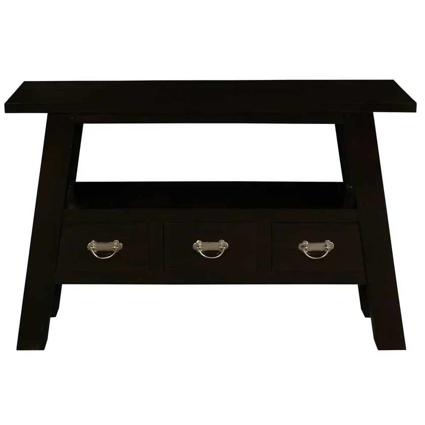 CT Tokyo Solid Timber 3 Drawer Sofa Table