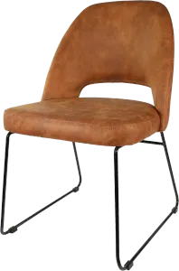 FL Semifreddo Premium Vinyl Upholstered Sled Base Hospitality Chair thumbnail 1