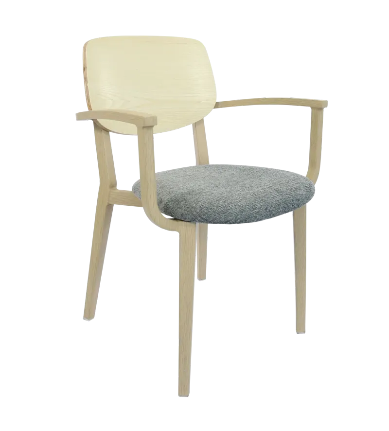 FL Atlanta Upholstered Seat Hospitality Stackable Dining Armchair - Large