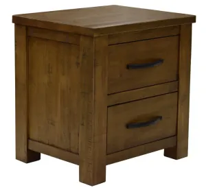 VI Augusta Solid Timber 2 Drawer Bedside Table thumbnail 3