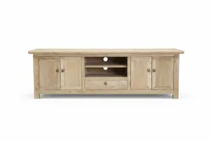MF Brussels Recycled Elm Timber 2 Door 1 Drawer TV Unit thumbnail 7