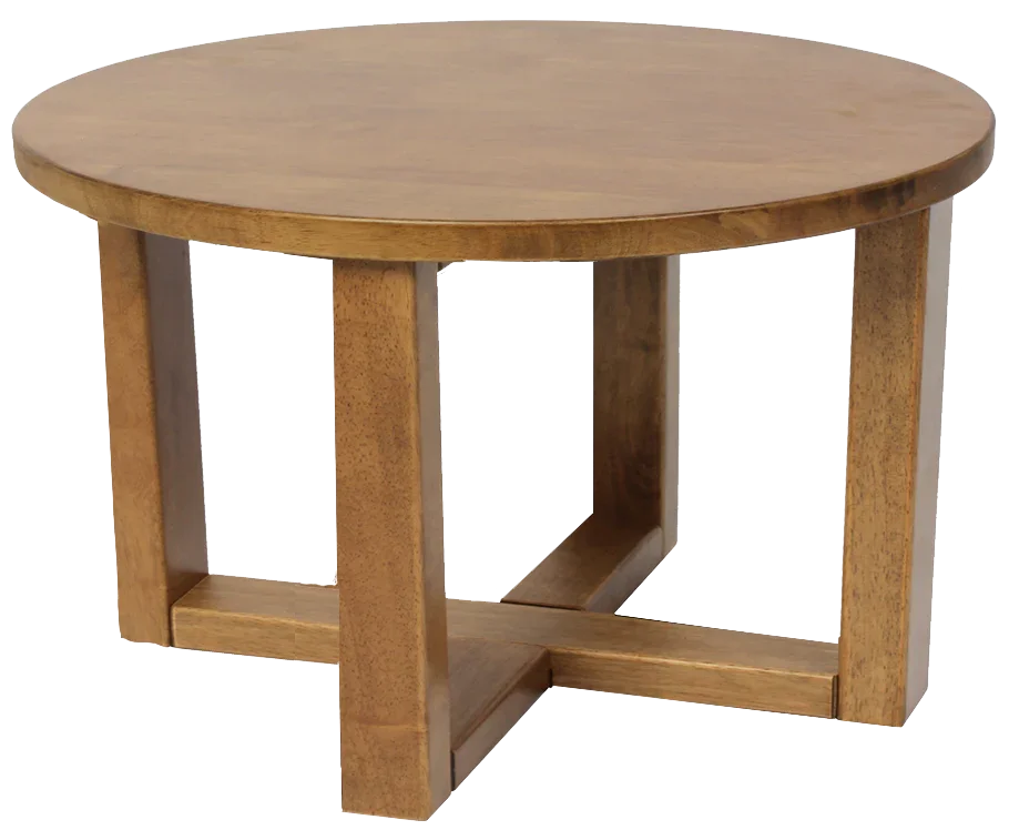 EZ COFFEE TABLE CHUNK 700MM LIGHTOAK