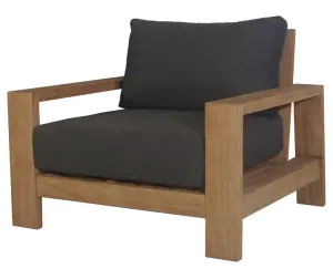 VI Marrakesh Solid Timber Shaded Outdoor Armchair with Cushion thumbnail 2