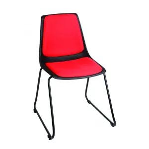 MA Shell Fabric Upholstered Sled Base Visitor Chair thumbnail 1