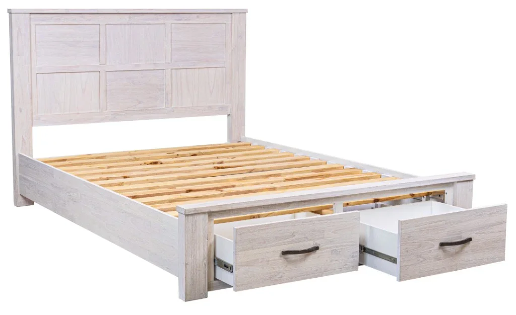 VI Florida Solid Timber 2 Bedend Drawer Storage Bed