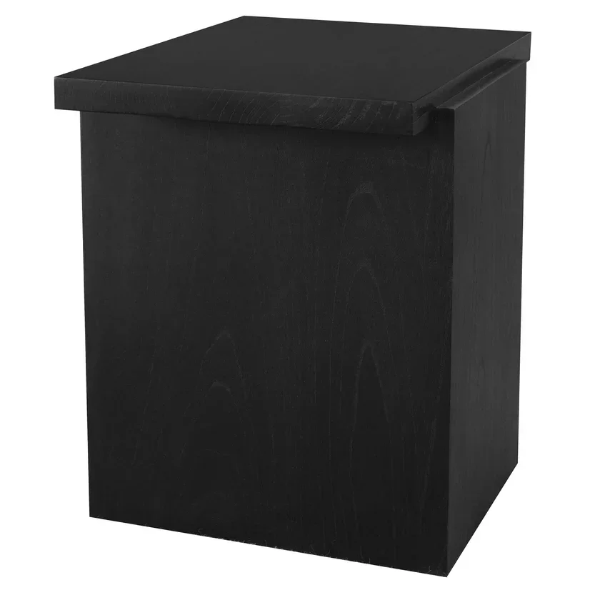 CT Hudson Block Solid Mahogany Timber Square Side Table