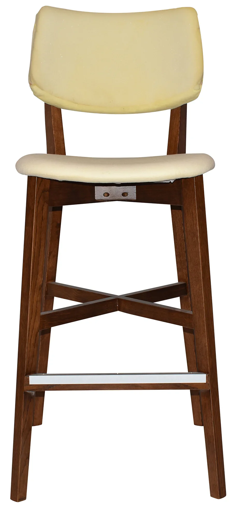 EZ Phoenix Light Walnut Stained Solid Timber Framed Barstool