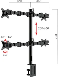 RL Revolve Quad Monitor Arm thumbnail 3