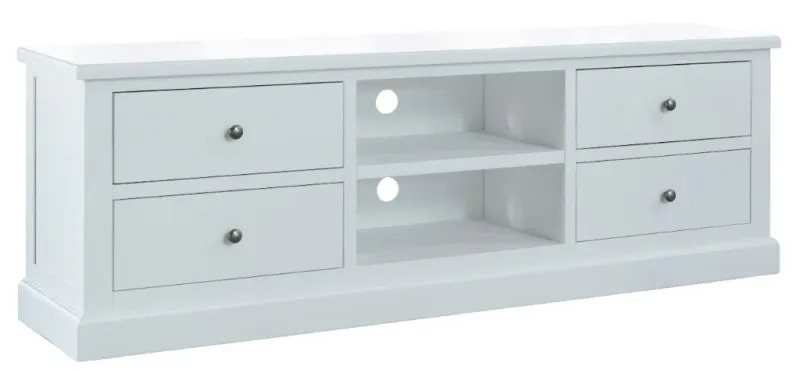 VI Bridgeport 4 Drawer and 2 niches TV Unit-Wht