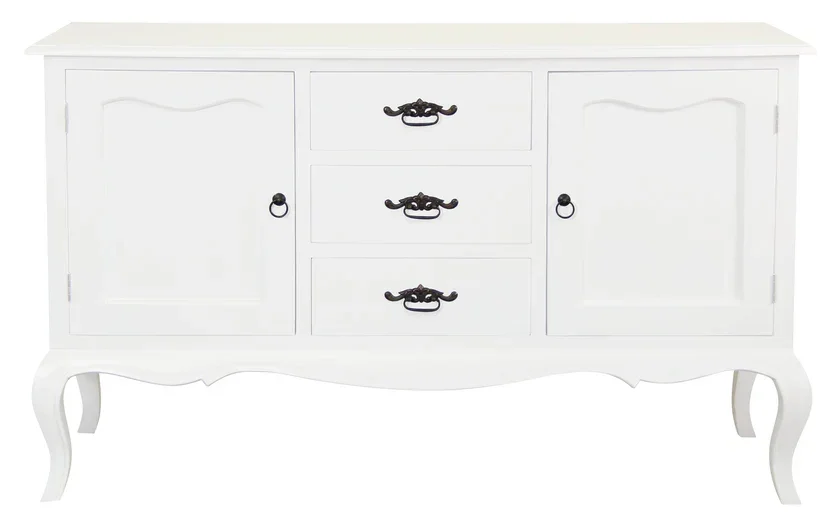 CT French Provincial Solid Timber 2 Door 3 Drawer Buffet