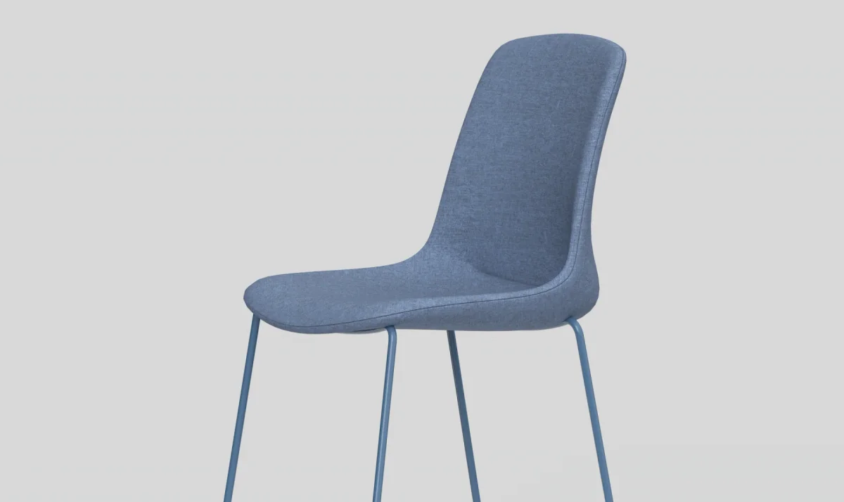 OL Vista Rise Sled Base Fabric Upholstered Hospitality High Chair