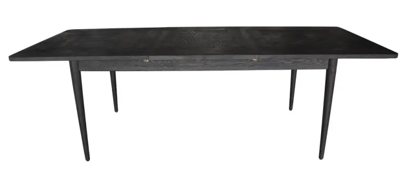 VI Patchwood Solid Timber Leg Veneer Top Extendable Dining Table
