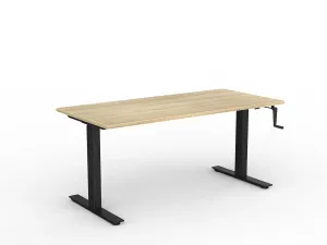 OL Agile Winder Height Adjustable Desk - Black Frame thumbnail 13