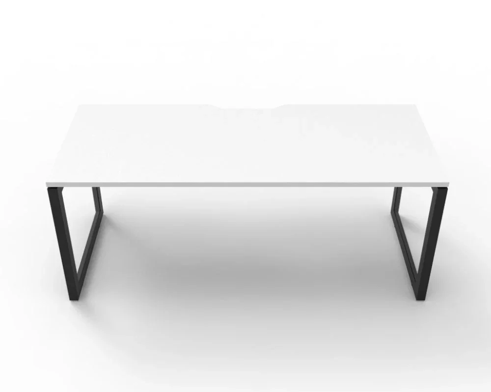 RL Infinity Loop Leg Single User Straight Desk