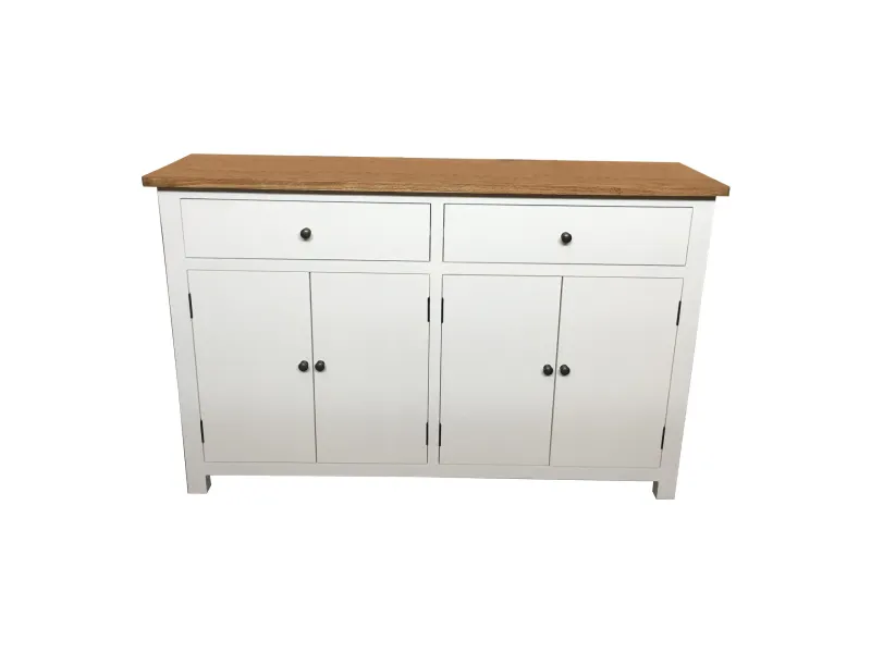 MF Lucia Oak Timber 2 Drawer 4 Door Buffet - 140cm Length
