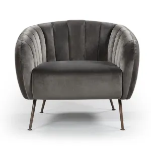 BT Monet Velvet Upholstered Accent Chair thumbnail 7