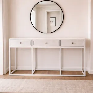 MF Tubetti Metal Base 3 Drawer Console Table thumbnail 3