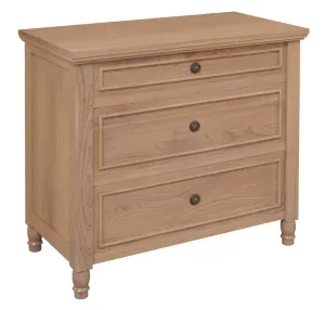 CT Beau Solid Timber 3 Drawer Bedside Table thumbnail 2