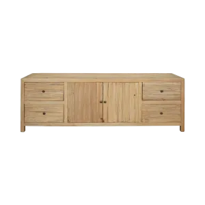 CR Sonoma Solid Timber 4 Drawer 2 Door Cabinet thumbnail 1