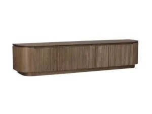 MD Hobart Solid Timber 4 Door TV Unit thumbnail 1