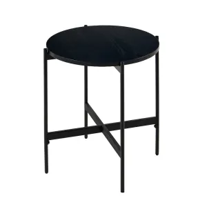 VI Stage MDF Top Metal Legs Round Lamp Table thumbnail 1