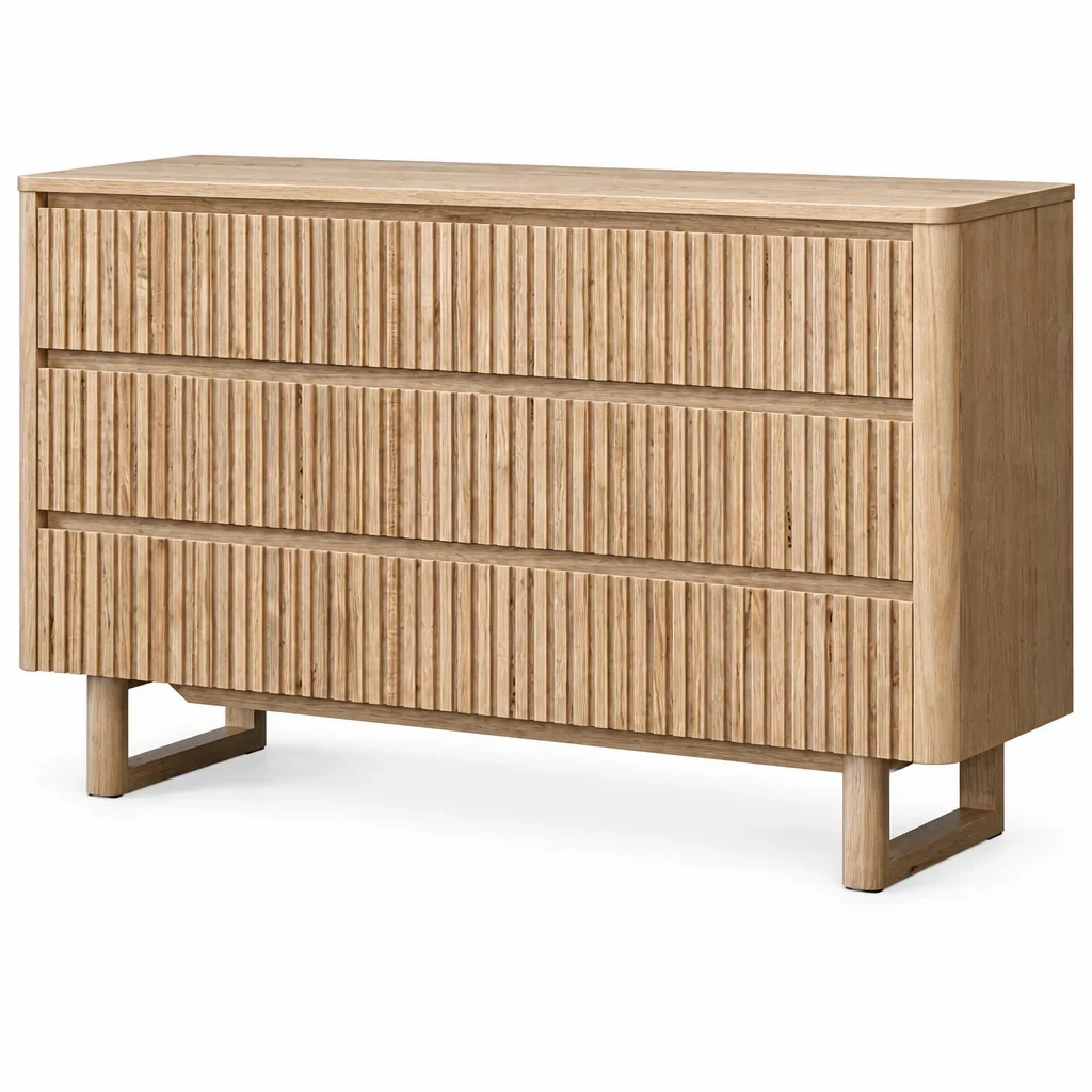 MD Oscar Solid Timber 6 Drawer Low Chest