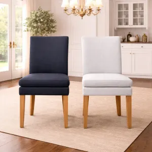 MF Conrad Fabric Upholstered Timber Leg Dining Chair thumbnail 5