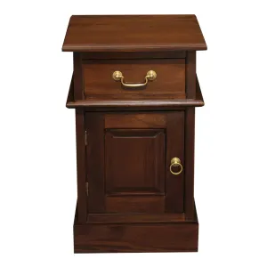 CT Tasmania Solid Timber 1 Door 1 Drawer Bedside Table thumbnail 15