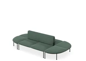 DD Bowral Fabric Upholstered 8 Seater Oval Breakout Seating thumbnail 1