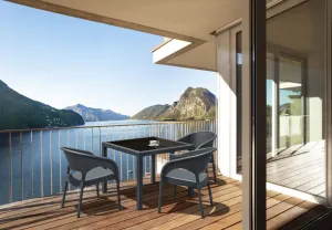 FL 4 Piece Balcony Dining Table Setting with Panama Arm Chair thumbnail 1