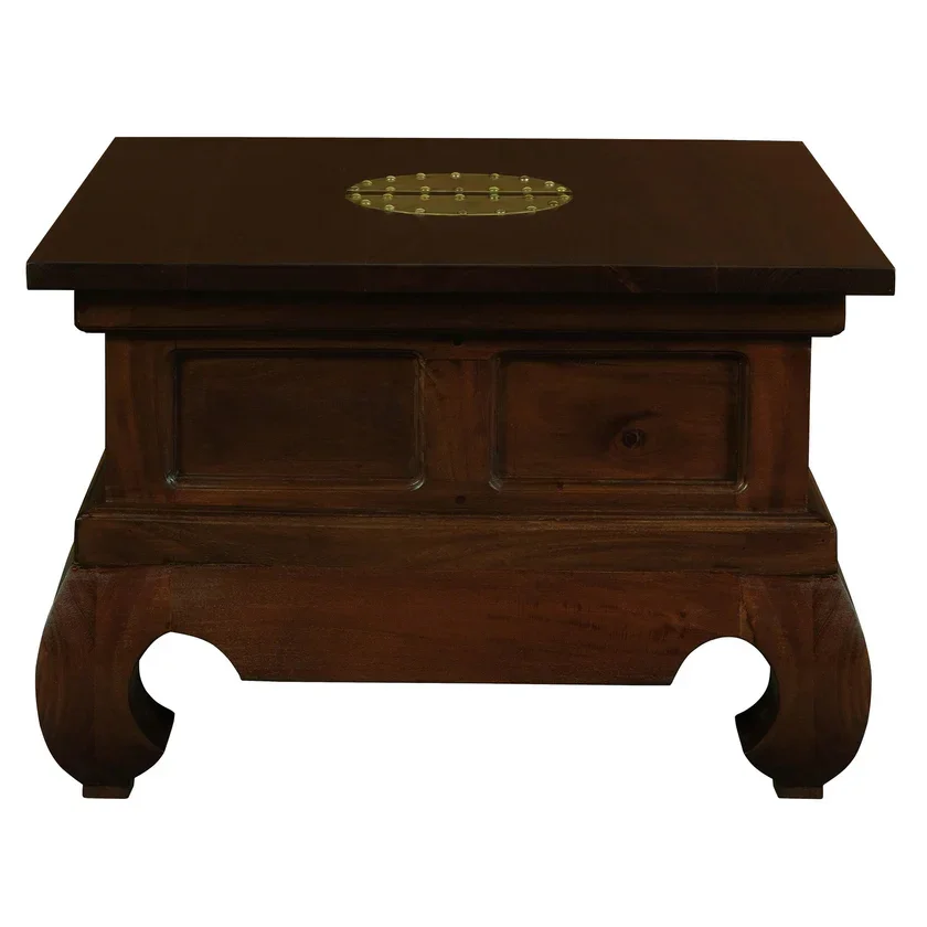 CT Dynasty Solid Mahogany Timber Square Side Table