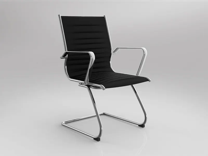 OL Metro PU Leather Upholstered Sled Base Visitor Chair