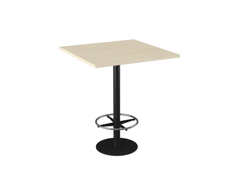 OL Metal Disc Base Square Bar Table
