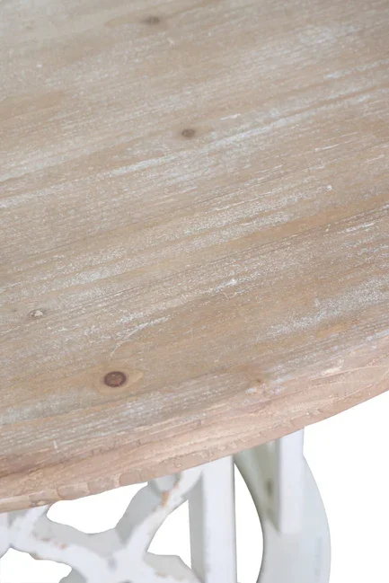 DA Lattice Solid Timber Round Dining Table