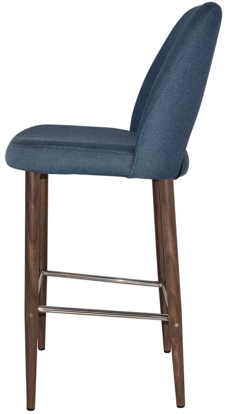 EZ STOOL ALBURY SIDE 750 METAL LIGHT WALNUT